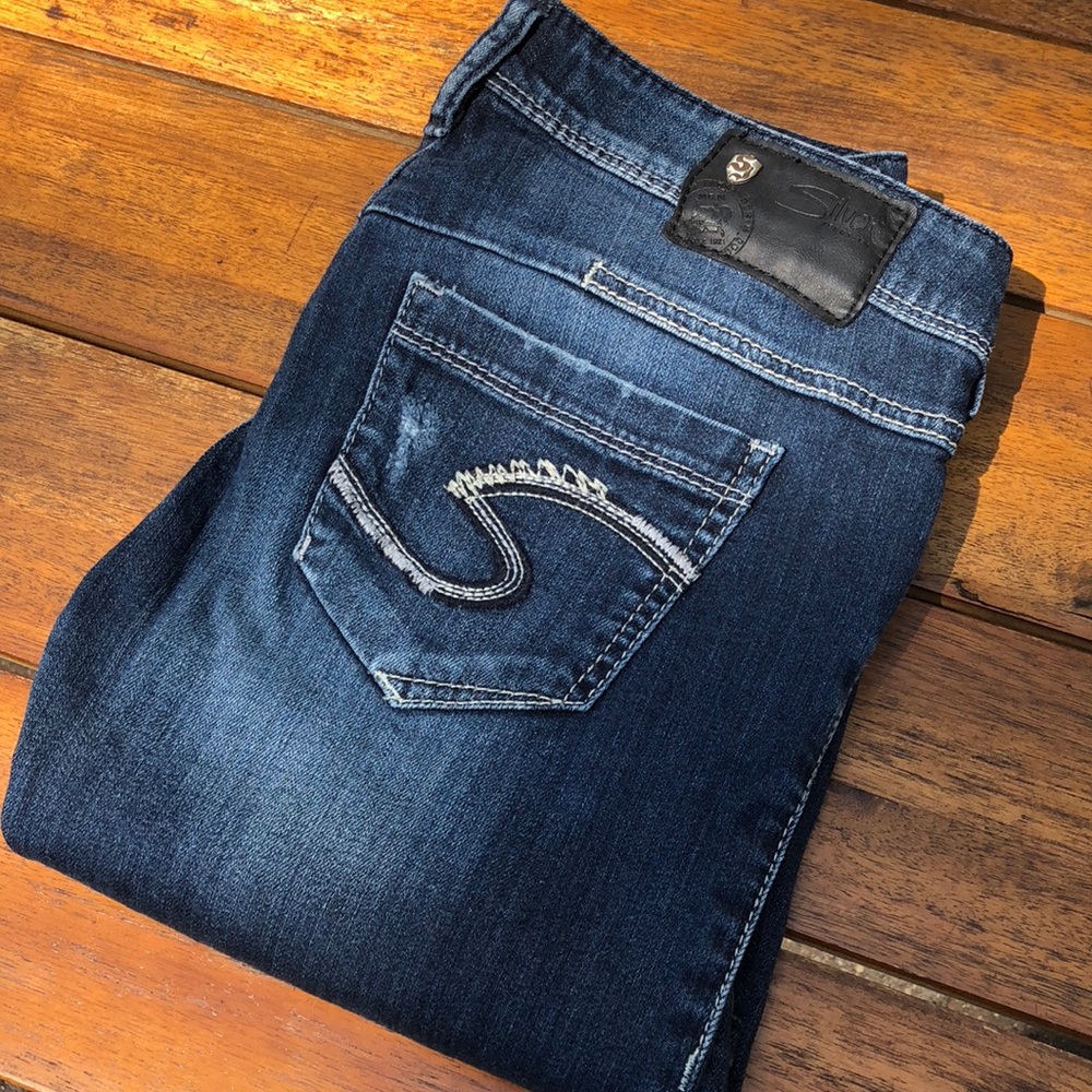 Silver Jeans low rise Slim leg. Size 28x30